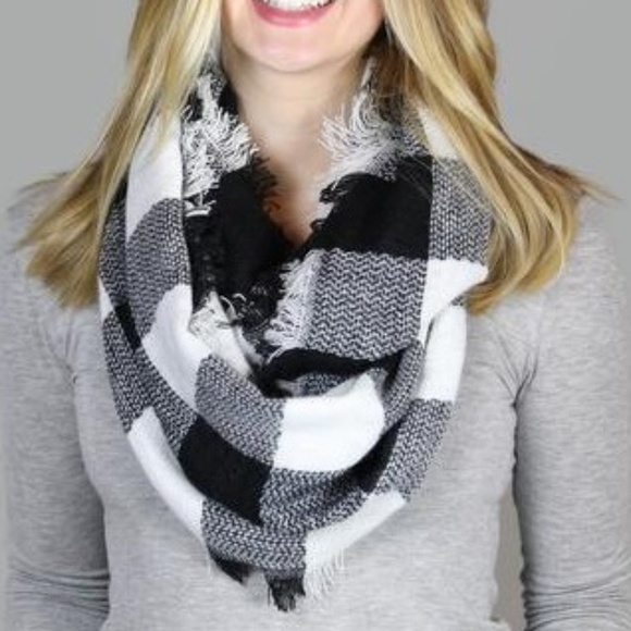 Life is Beautiful Accessories - Buffalo Check Infinity Scarf